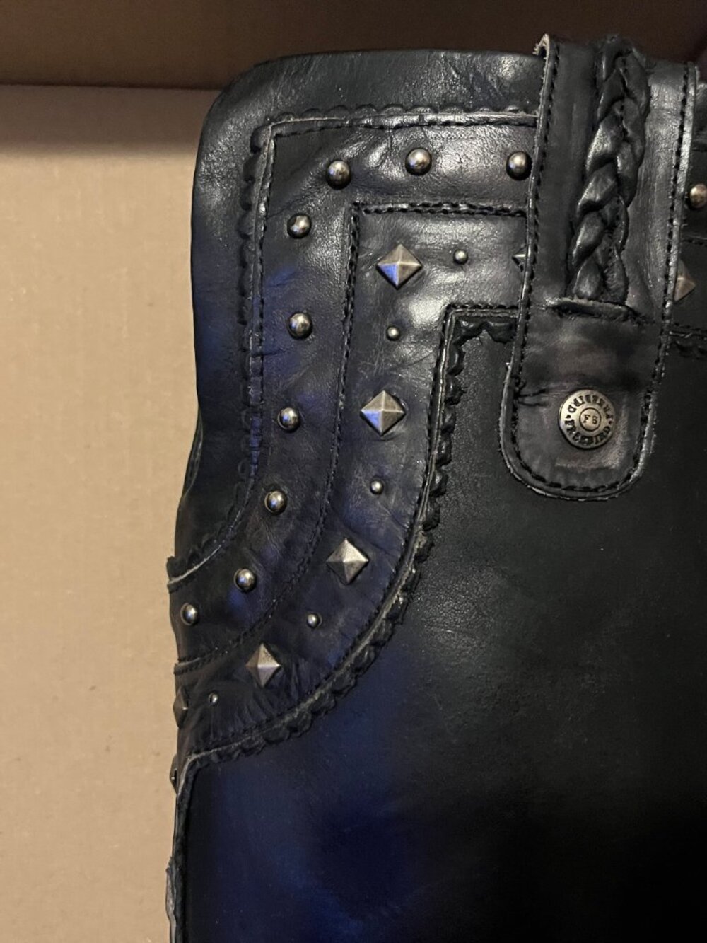 Freebird Studded Heeled Cormac Boots - Picture 3 of 7